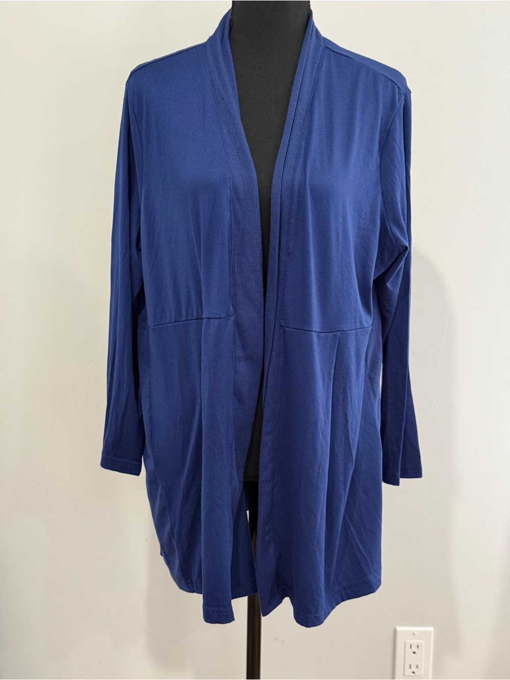 Muk Luks PXL Open Front Cardigan Jacket - Deep Blue 781